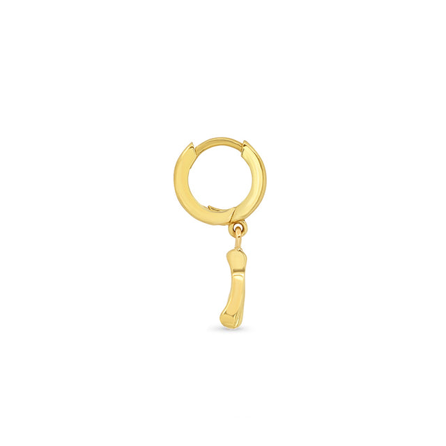 Huggies with Mini Wishbone Drop