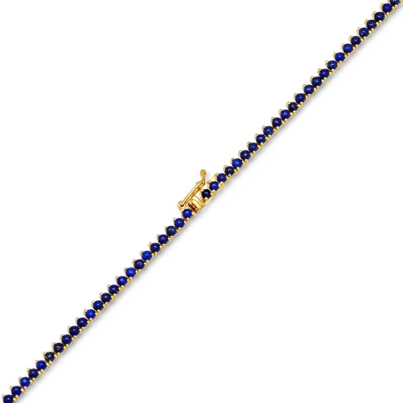 3-Prong Lapis Tennis Necklace