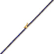 3-Prong Lapis Tennis Necklace