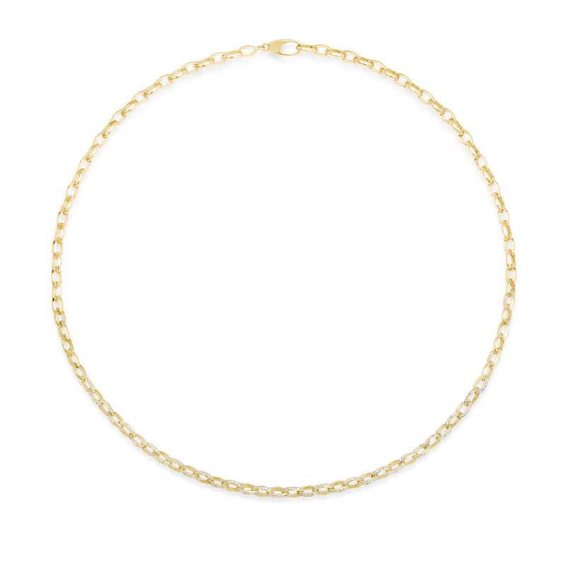 1/3 Diamond Small Luxe Edith Link Necklace
