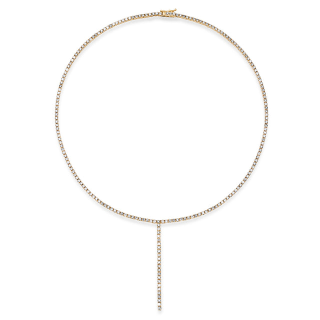 4-Prong Diamond Tennis Lariat