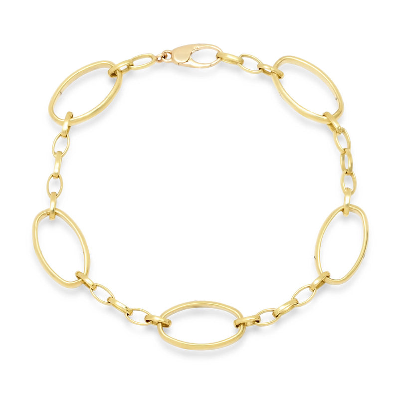 Small and Large Edith Link Bracelet