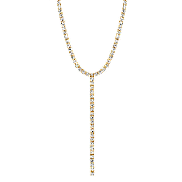 4-Prong Diamond Tennis Lariat