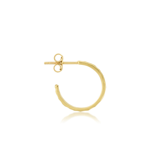 Mini Hammered Ellen Hoops