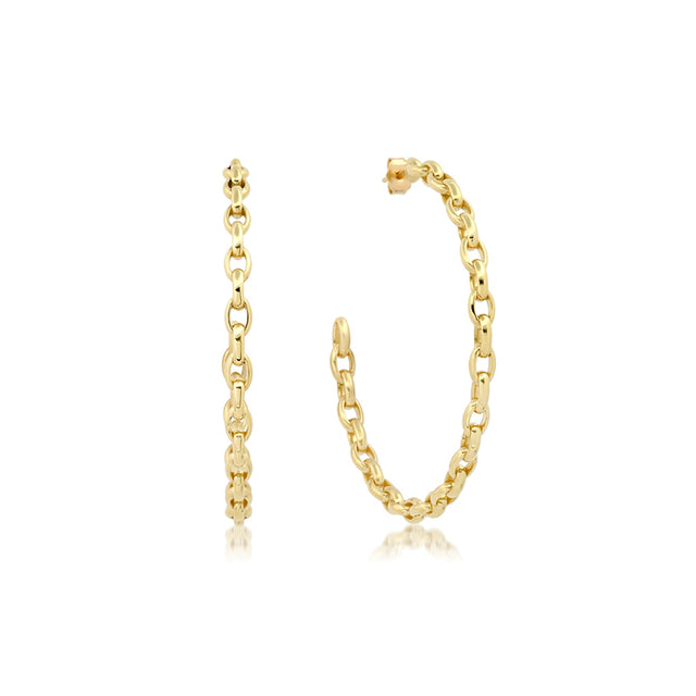 Medium Edith Link Hoops