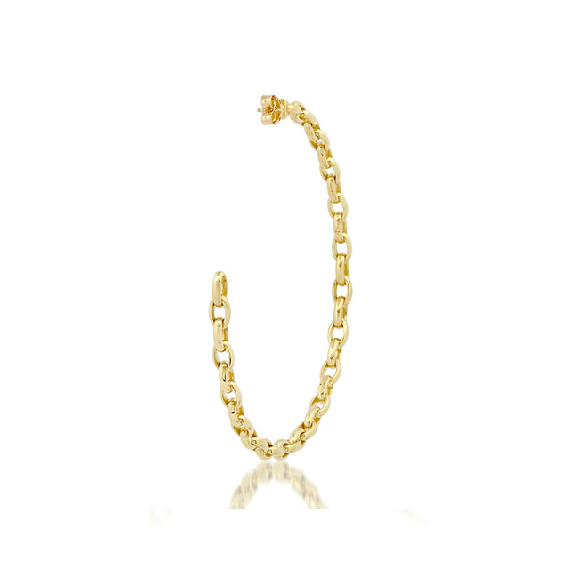 Large Edith Link Hoops