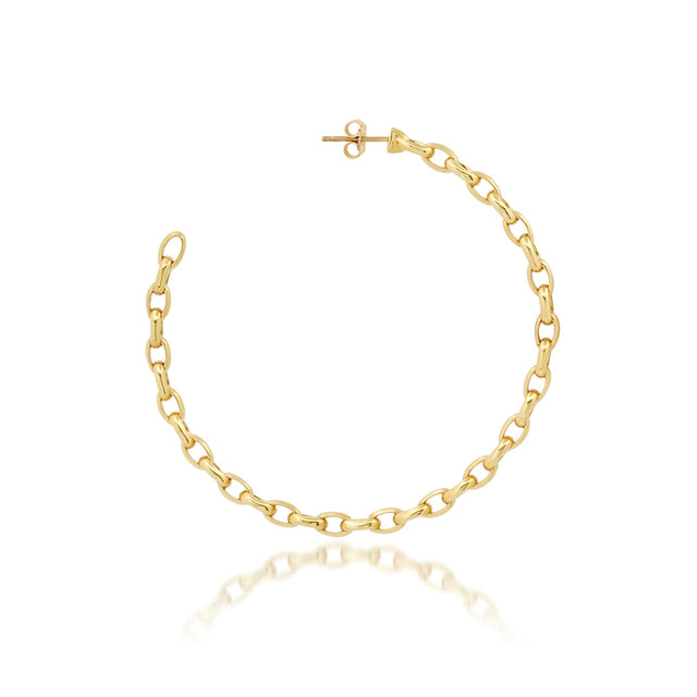 Large Edith Link Hoops