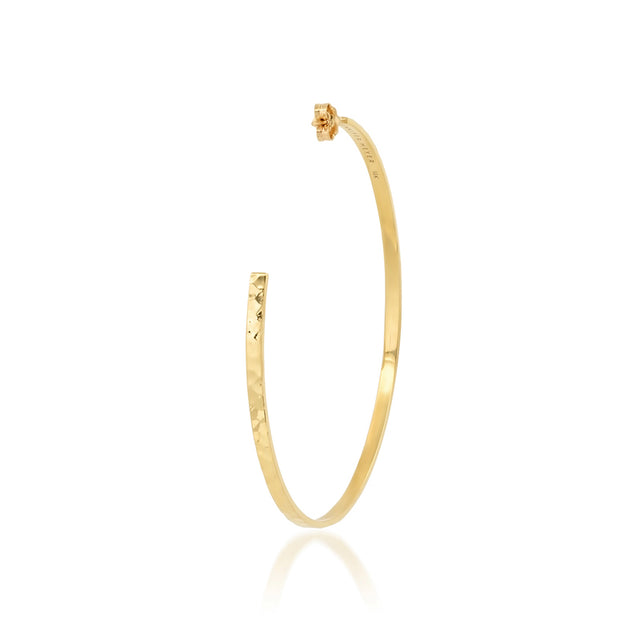 Large Hammered Ellen Hoops