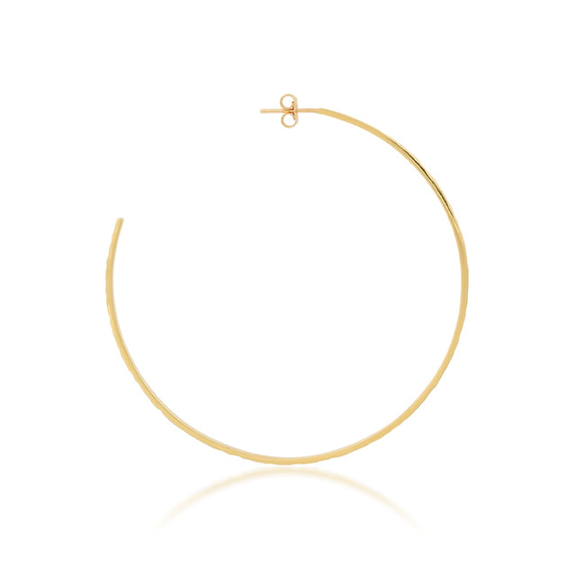 Large Hammered Ellen Hoops