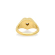 Heart Signet Ring with Heart-Cut Diamond