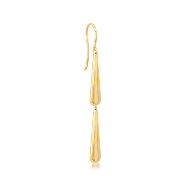 Double Dome Drop Earrings