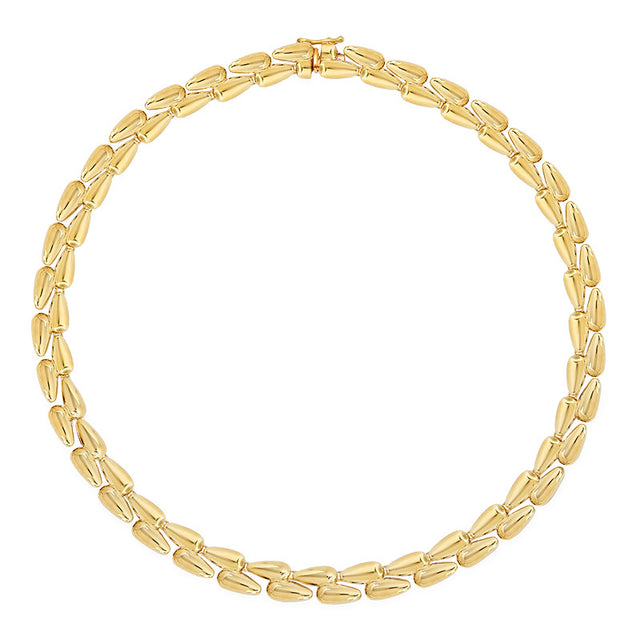 Large Double Dome Tennis Necklace