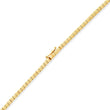 Square Tennis Necklace with 5 Illusion-Set Diamond Accents