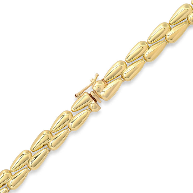 Large Double Dome Tennis Necklace