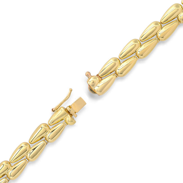 Large Double Dome Tennis Necklace