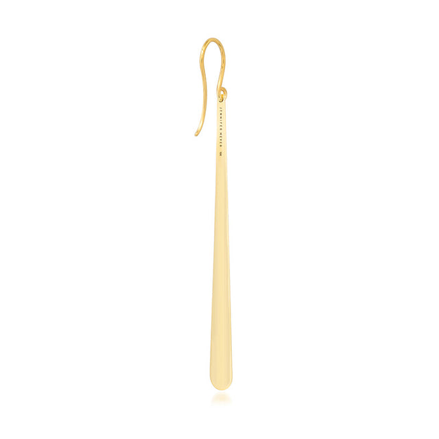 Long Diamond Dome Earrings