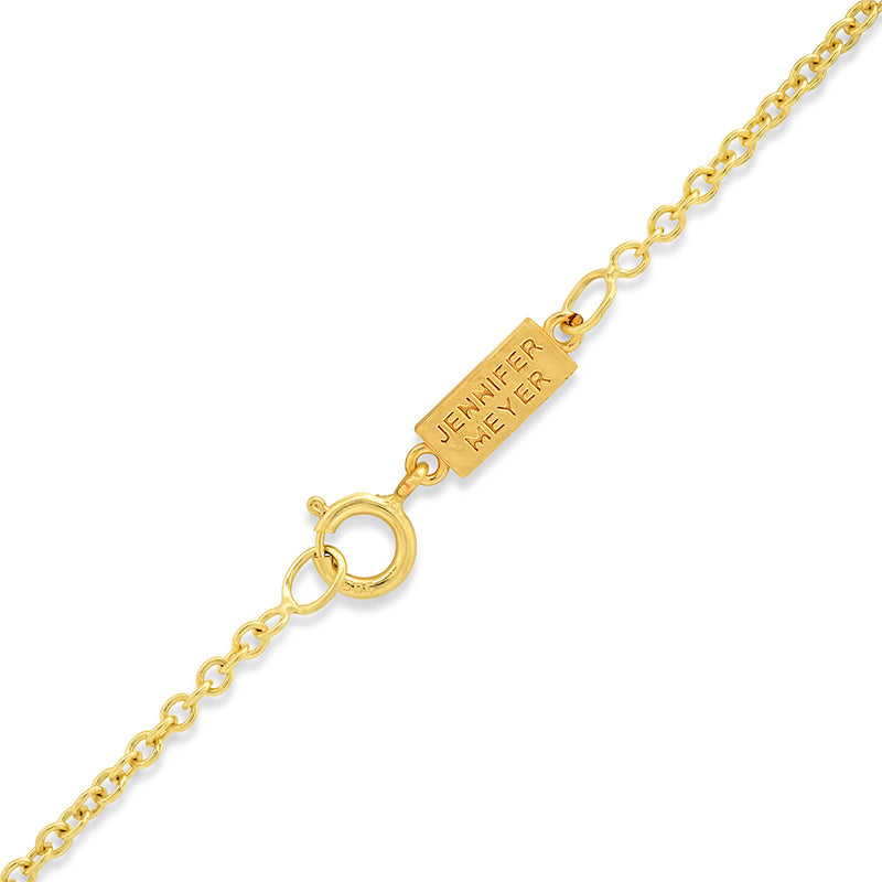 Tiered Chain Necklace with Diamond Mini Bezel Accents