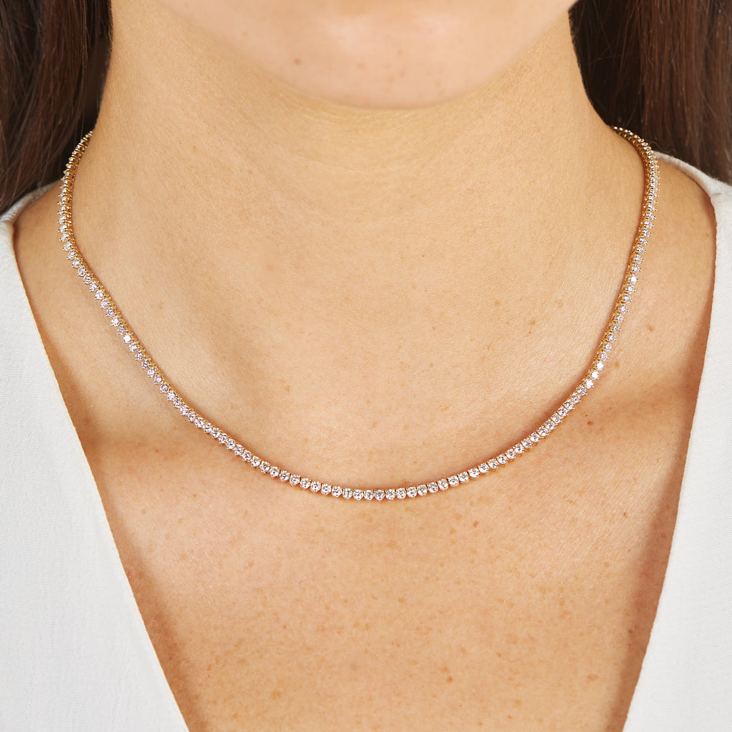 Classic Diamond Tennis Necklace – The Jewel Standard
