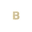 Diamond Mini Uppercase Letter Stud - B