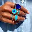 Channel Set Turquoise Baguette Ring