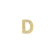 Diamond Mini Uppercase Letter Stud - D