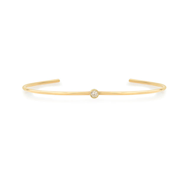Large Diamond Single Bezel Cuff