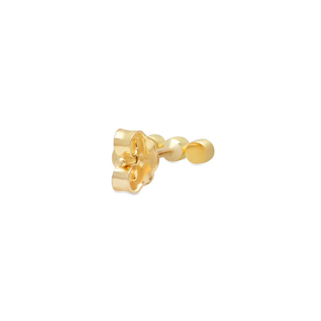 Single 3 Mini Ruby Bezel Stud