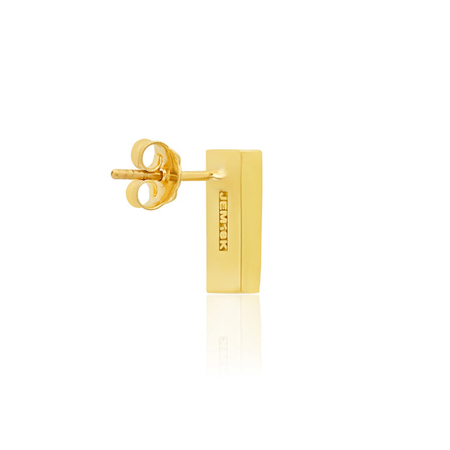 Mother of Pearl Inlay Bar Studs with Diamonds