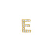 Diamond Mini Uppercase Letter Stud - E
