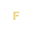 Mini Uppercase Letter Stud - F