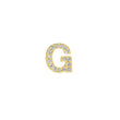 Diamond Mini Uppercase Letter Stud - G