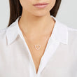 Large Rose Gold Diamond Open Heart Necklace