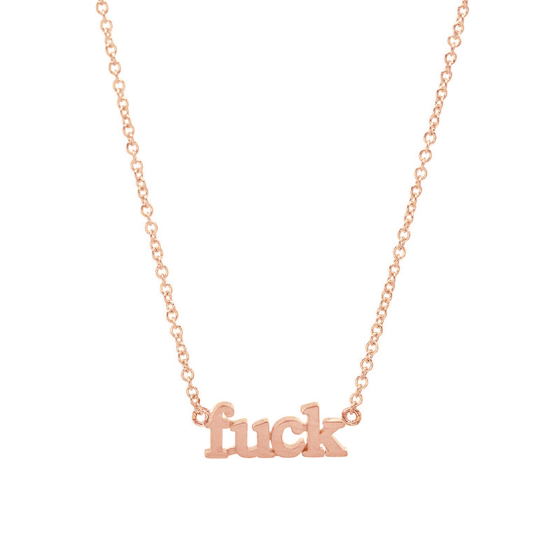 Rose Gold Fuck Necklace