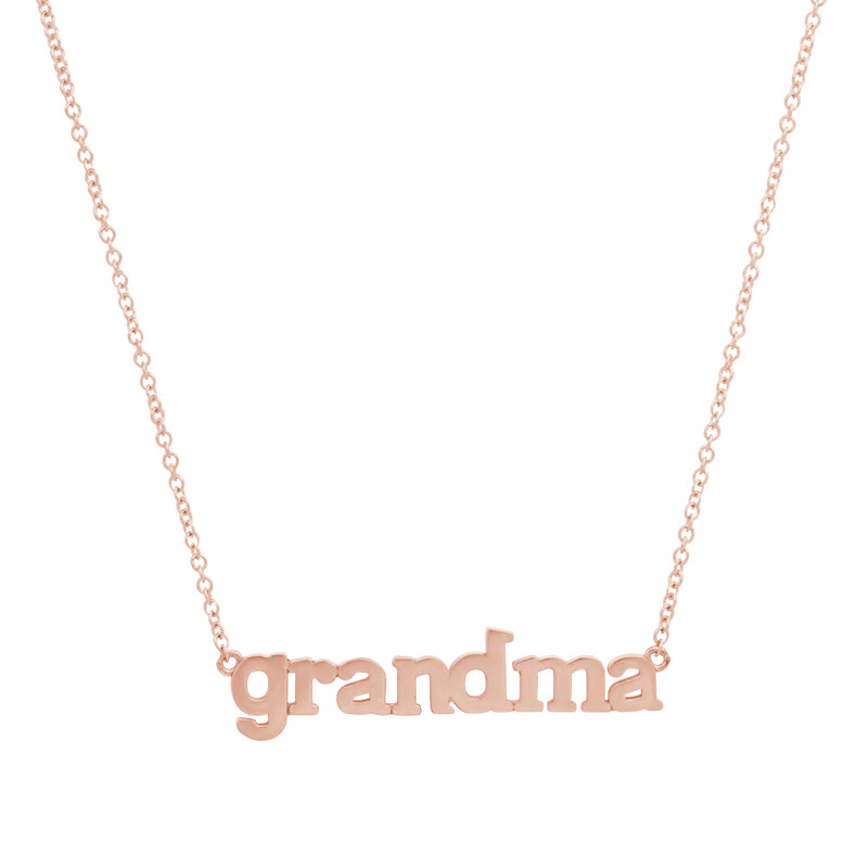 Rose Gold Grandma Necklace