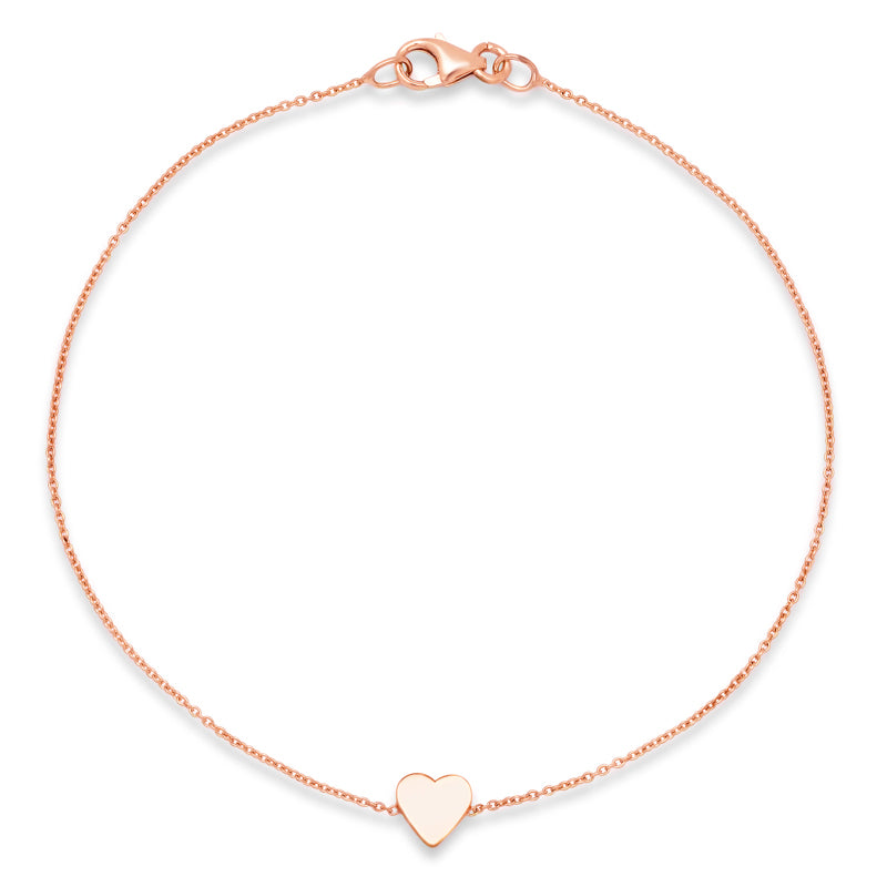 Rose Gold Mini Heart Bracelet