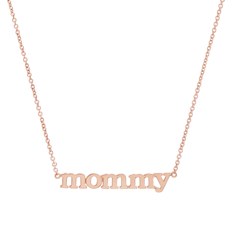 Rose Gold Mommy Necklace