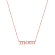 Rose Gold Mom Necklace