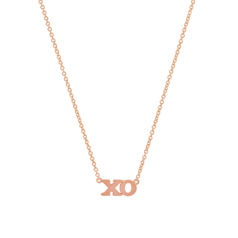 Rose Gold XO Necklace