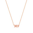 Rose Gold XO Necklace