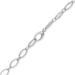 White Gold Medium and Small Edith Link Necklace