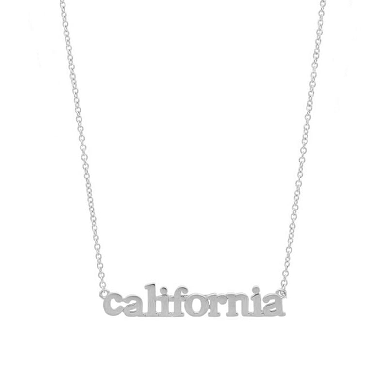White Gold California Necklace