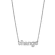 White Gold Change Necklace
