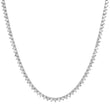 White Gold 3-Prong Diamond Tennis Necklace