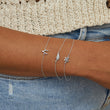 White Gold Mini Clover Bracelet