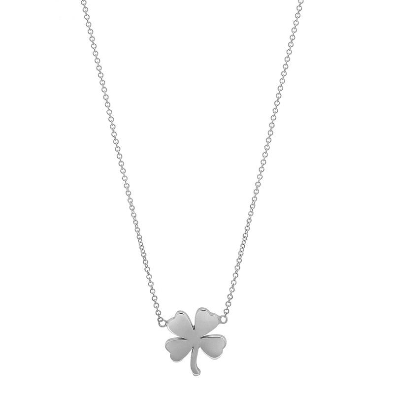 Black and Gold Clover Necklace