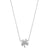 White Gold Mini Clover Necklace