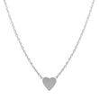 White Gold Mini Heart Necklace