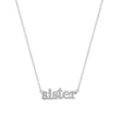 White Gold Sister Necklace