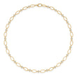 Medium Edith Link Necklace with Diamond Bezel Accents