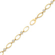 Medium Edith Link Necklace with Diamond Bezel Accents